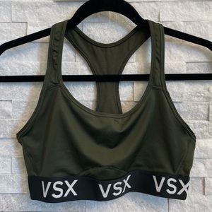 Victoria's Secret VSX Sport Army Green Racerback Sports Bra‎